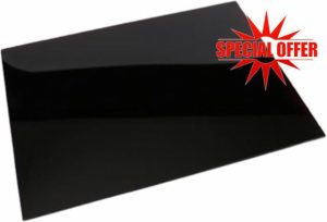 DEENZ 80X52Cm Black Universal Hob Cover Plate Tempered Glass Worktop Saver Dishwasher Safe 5mm All Types Of Cookers (Hob Cover)