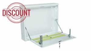 Stalflex CCTV Cabinet 19 inch 2U 130mm - Network Cabinet Made of Heavy Duty Metal - computer & server racks - Wall Mount Rack with Lockable Enclosure