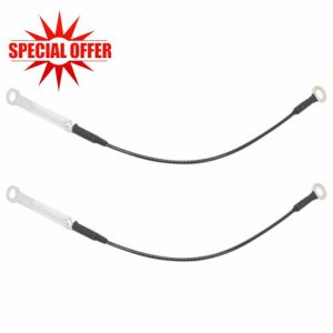 Effitnee 2 x Rear Door Tailgate Retaining Strap Cable Rope for Amarok 2010- onwards