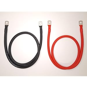 different sizes of battery leads