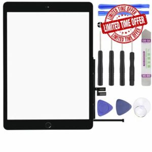 S&L ENTERPRISE For iPad 9th Generation 2021 Touch Screen Digitizer Replacement 10.2" A2602 A2603 A2604 A2605 Front Glass with Pre-Installed Adhesive
