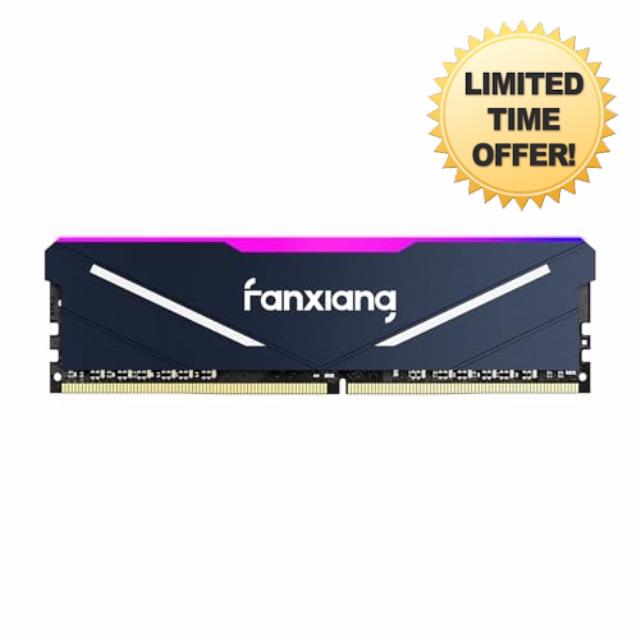 fanxiang RGB DDR4 RAM 16GB(1x16GB) 3600 MHz CL18 1.35V Computer Memory XMP 2.0 High Performance Overclocking