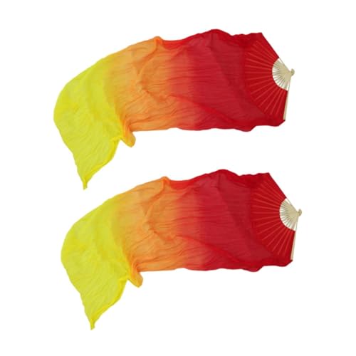 kowaku 2x Belly Dance Fan Veils Dance Props Belly Dancing Fan for Women Girls Carnival