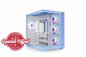 Thermaltake View 380 TG ARGB Mid Tower Chassis 25 Years Hydrangea Blue Limited Editio