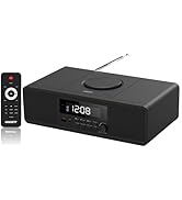 WISCENT Hi-Fi Compact Stereo Systems with Bluetooth, FM Radio,CD DVD Player for Home,Micro Shelf ...