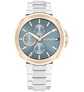 Tommy Hilfiger Analogue Multifunction Quartz Watch for Men with Blue Stainless Steel Bracelet - 1...