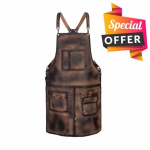 Full Grain Leather Apron Butcher Apron -Cook Apron -BBQ Apron -Cooking Apron - Blacksmith Apron - Barber Apron woodwork apron Birthday Gif