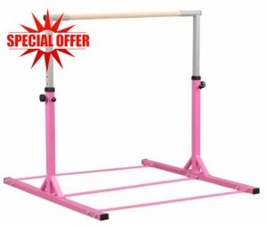 Pedivelo Gymnastic Bars Adjustable Horizontal Kip High Bar Junior Kids Training Home Gym