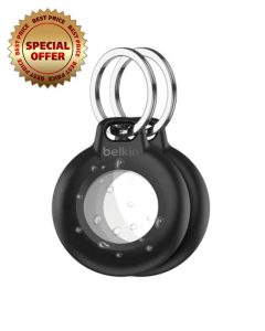 Belkin Waterproof Apple AirTag Secure Holder with Key Ring