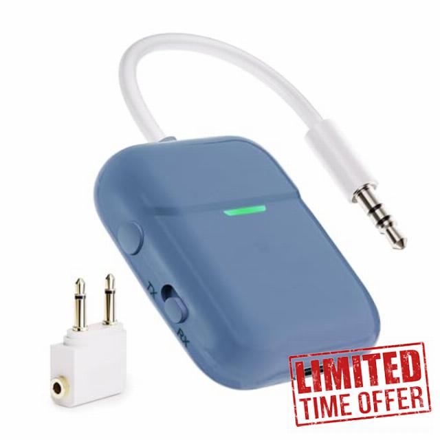Nulaxy Bluetooth Wireless Audio Transmitter Receiver for up to 2 AirPods Wireless Headphones