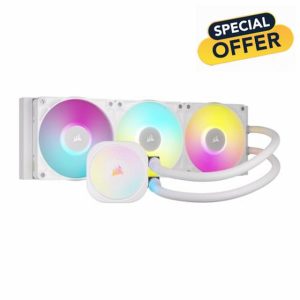 Corsair iCUE LINK TITAN 360 RX RGB Liquid CPU Cooler – 360mm AIO – 3x RX120 RGB Fans Included – Fits Intel LGA 1851/1700