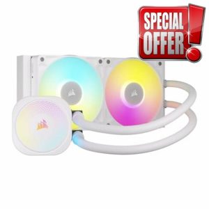 Corsair iCUE LINK TITAN 240 RX RGB Liquid CPU Cooler – 240mm AIO – 2x RX120 RGB Fans Included – Fits Intel LGA 1851/1700