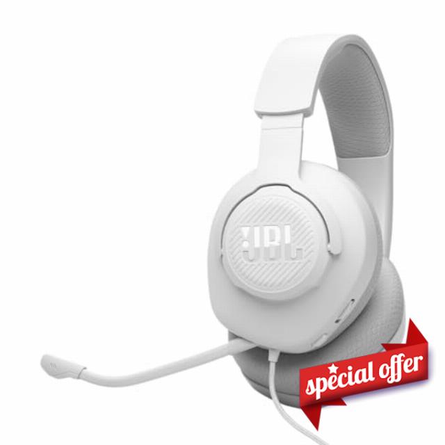JBL Quantum 100M2 Wired Over-Ear Gaming Headset QuantumSOUND Signature and 3.5 mm Headphone Jack