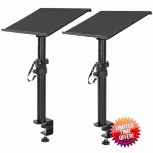 BQKOZFIN Desktop Clamp Speaker Stands Set of 2