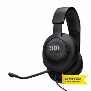 JBL Quantum 100M2 Wired Over-Ear Gaming Headset QuantumSOUND Signature and 3.5 mm Headphone Jack