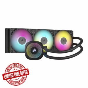 Corsair iCUE LINK TITAN 360 RX RGB Liquid CPU Cooler – 360mm AIO – 3x RX120 RGB Fans Included – Fits Intel LGA 1851/1700