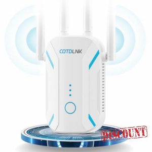 COTDLNK 2024 Newest WiFi Extender Booster for Home WiFi Booster 1200Mbps Wireless Internet Booster WiFi Range Extender up to 2600SQ.FT Dual Band 2.4GHz& 5GHz