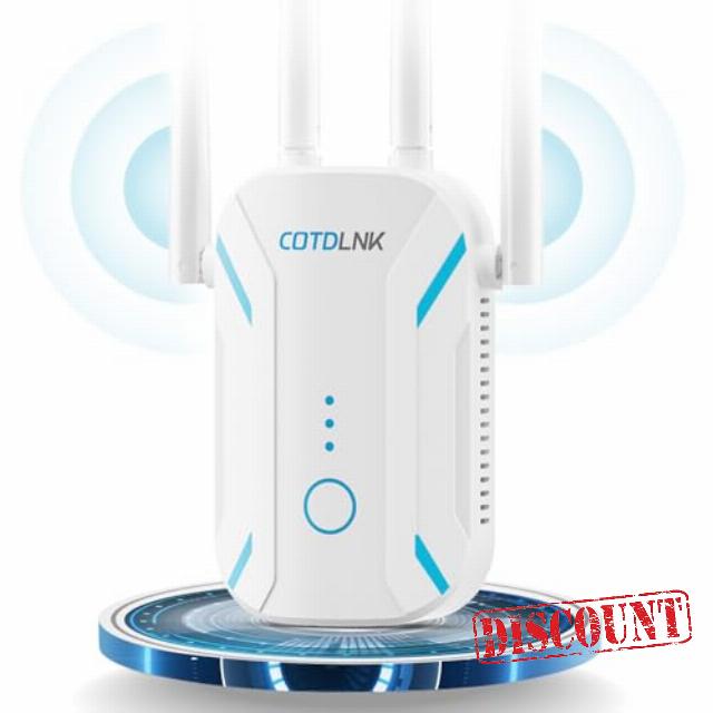 COTDLNK 2024 Newest WiFi Extender Booster for Home WiFi Booster 1200Mbps Wireless Internet Booster WiFi Range Extender up to 2600SQ.FT Dual Band 2.4GHz& 5GHz