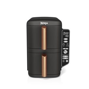 Vertical Dual Drawer Air Fryer with 4 cooking levels