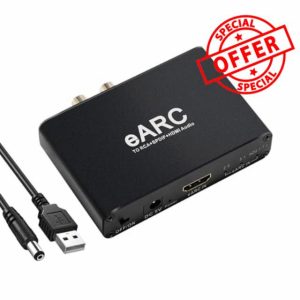 H.May eArc to RCA+SPDIF+HDMI Audio Converter