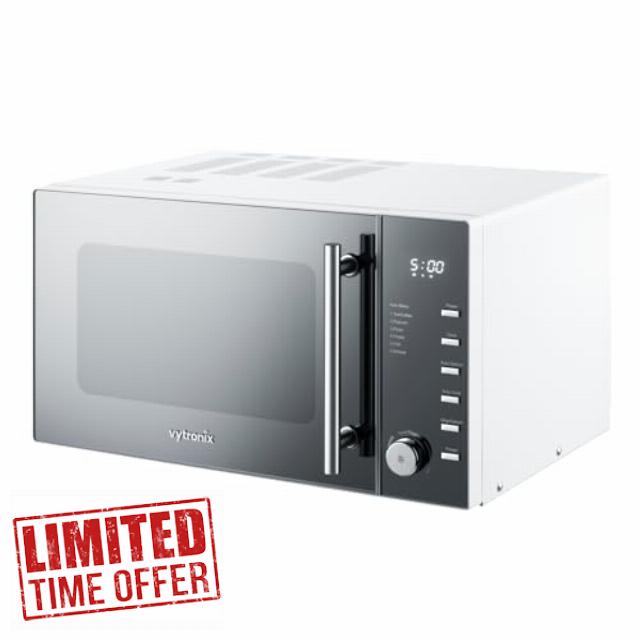 VYTRONIX WM90 900W Digital Microwave Oven | Freestanding Microwave with 5 Power Levels
