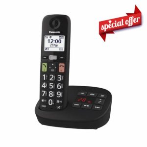 Panasonic KX-TGU130EB Digital Cordless Phone with Answering Machine