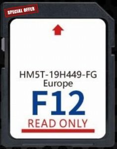 SD Map GPS Navigation Europe 2024 Compatible with Ford Sync2 F12 - HM5T-19H449-FG