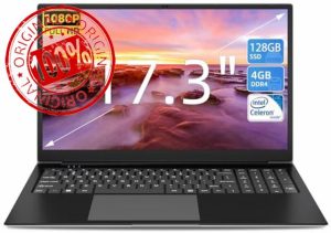 Naclud 17.3 Inch Laptop 4GB DDR4 128GB SSD (TF 512GB)