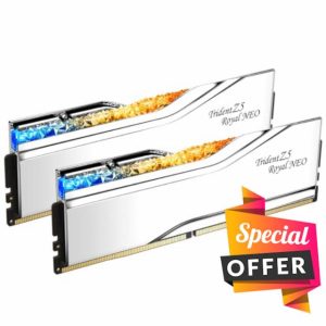 G.SKILL Trident Z5 Royal Neo Series (AMD Expo) DDR5 RAM 32GB (2x16GB) 6000MT/s CL28-36-36-96 1.40V Desktop Computer Memory UDIMM - Silver (F5-6000J2836G16GX2-TR5NS)