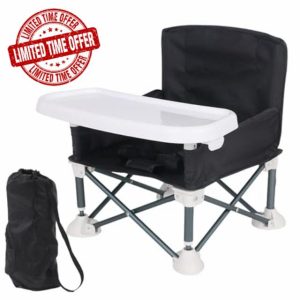 Foldable Baby Feeding Chair - Portable Baby Seat Travel Chair - Toddler Feeding Chair Give Your Baby Cozy Place to Eat with The Whole Family