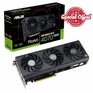 ASUS GeForce RTX 4070 Super 12G ProArt OC Graphics Card - 2565MHz Boost Clock