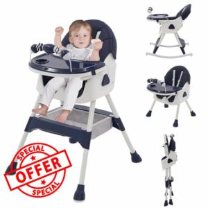 3-in-1 Baby High Chair with Playstand