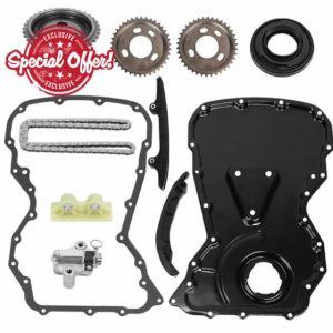 GEARLEADER Timing Chain Kit & Front Cover Gasket Seal For Ford Transit 2.2 RWD MK7 2006-2014 MK8 2013-2018 OE:1576366
