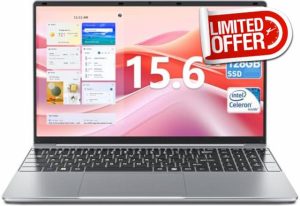 Naclud 15.6 Inch Laptop 4GB DDR4 128GB SSD