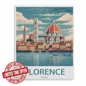 Paint by Numbers for Adults, Florence Italy,DIY Oil Painting Kits for Adults Kids without Frame with Brushes and Acrylic Pigment Paint by Numbers Canvas Arts Crafts for Home Wall Decor(40x50cm)-J16