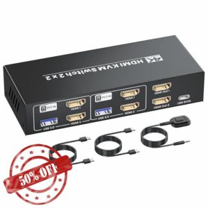 HDMI KVM Switch 2 Minitors 2 Computers