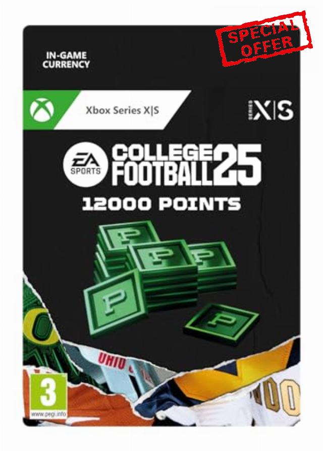 College Football 25: 12000 Points | Xbox Series X|S Digital Code