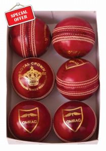OMRAG Premium Leather Cricket Ball Hand Stitched Club County Cricket Ball Grade A Senior Official Balls MCC Standard Ideal for League Matches