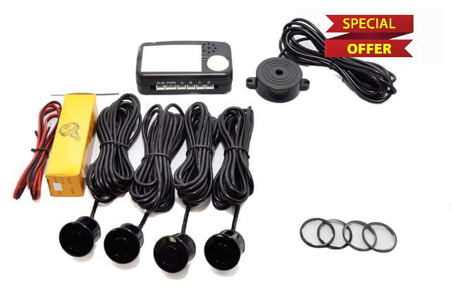 CISBO Parking Reversing Sensor Kit with 4 Sensors and Audio Buzzer SB336-4 (Pearl Blue)