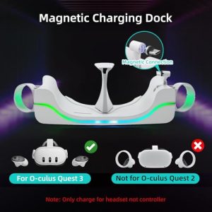 Fast Magnetic VR Charging Station for Quest 3