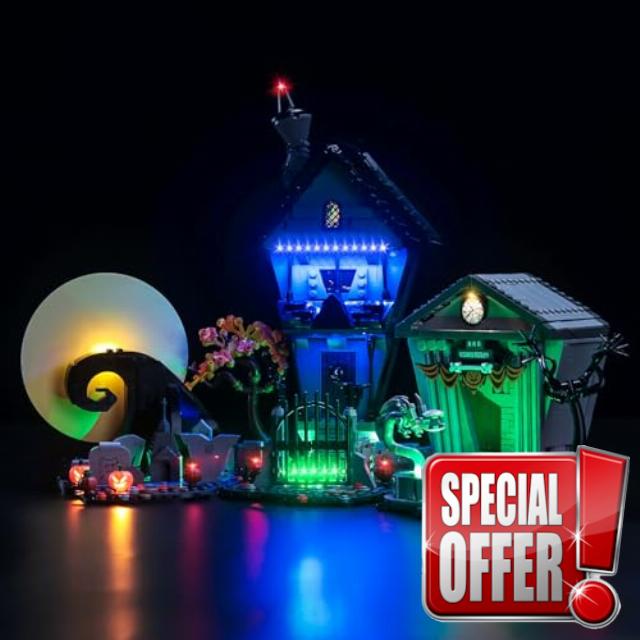 Led Light Set Compatible with Lego Tim Burton's The Nightmare Before Christmas (No Model)