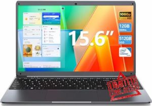 Naclud 15.6 Inch Laptop 12GB RAM 512GB SSD