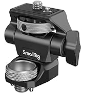 (New Version) SMALLRIG Camera Monitor Mount with 1/4'' Screws, 360° Swivel and 180° Tilt Adjustab...