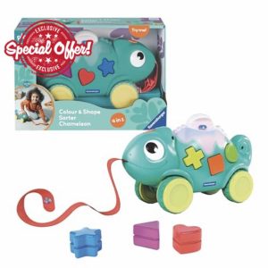 Ravensburger Play+ 4-in-1 Chameleon Colour & Shape Sorter Toys for 1 Year Old - Infant & Toddler Gifts