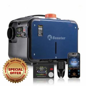 Sunster ALL IN ONE 8KW 12V&24V portable Diesel Air Heater bluetooth App & Remote Control