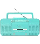 Cassette Player Recorder, Portable Tape Player with USB/Bluetooth/AM/FM Radio Stereo, Built-in Mi...