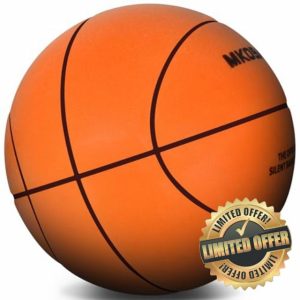 MKOBAT Official Silent Basketball 29.5" Size 7 Quiet Basketball High Density Soft Foam Training Basketball No Noise Silent Ball for Various Indoor Activities