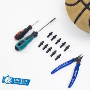 Rowland Harbor 10 Basketball Valves & Leak Repair Kit - Ball Doctor for Inflatable Balls (Nozzle