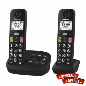 Panasonic KX-TGU132EB Digital Cordless Phone with Answering Machine