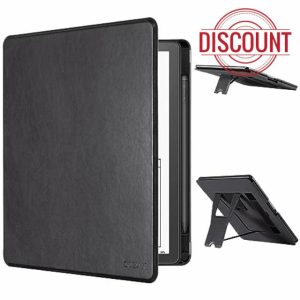 CoBak Case for Kindle Scribe with Two Viewing Angles - All New PU Leather Cover with Auto Sleep Wake